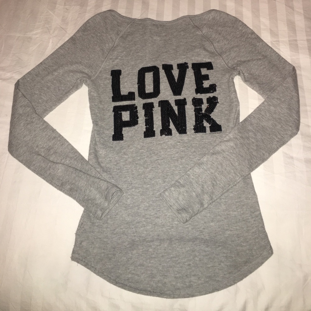 PINK Grey Shirt